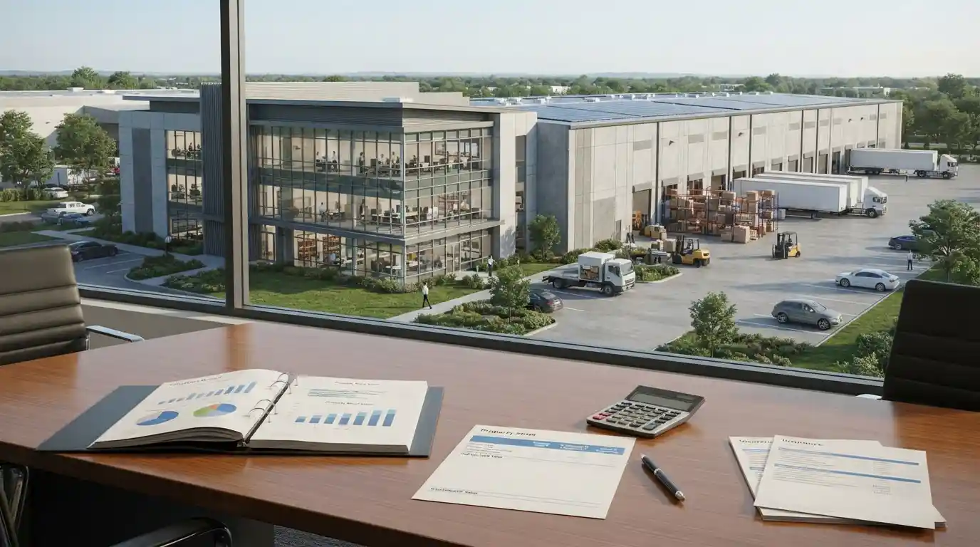 Commercial property and business assets representing total insurable value in insurance