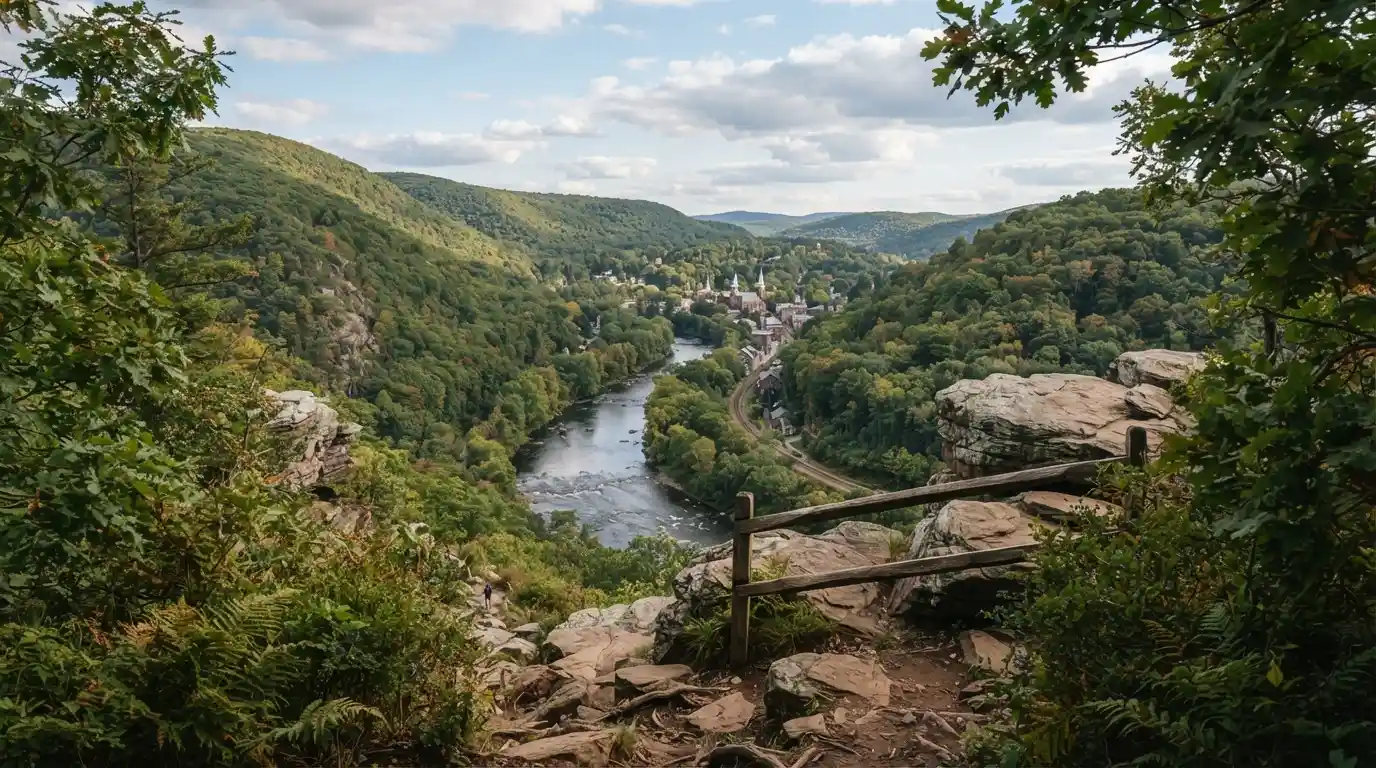 Scenic Pocono Mountains landscape near Jim Thorpe, Pennsylvania