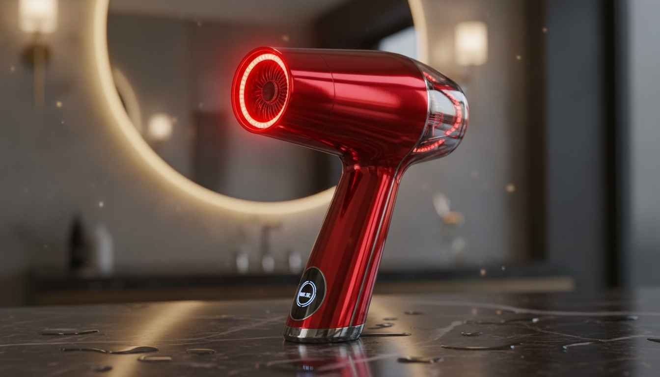 red light technology hair dryer