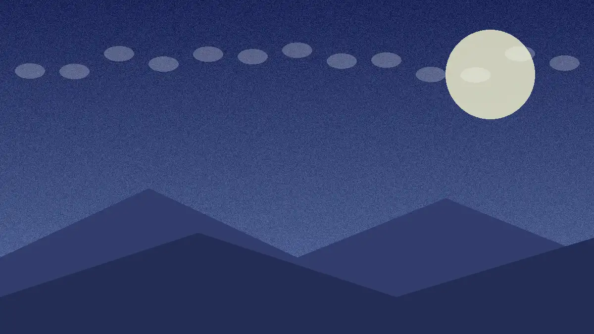 Calm dark bedroom at night with soft moonlight for sleeping better naturally